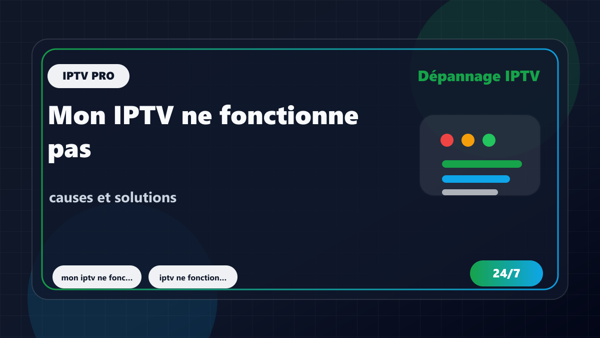 Mon IPTV ne fonctionne pas en partage de connexion : causes et solutions